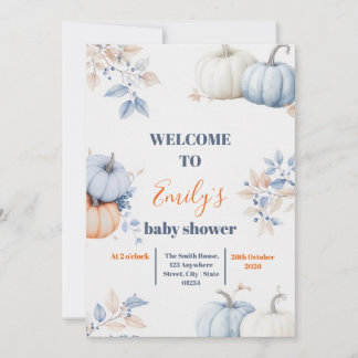 Convite Um Pequeno Abóbora Está a Caminho