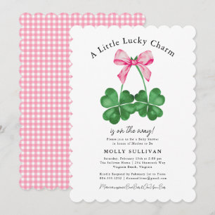 Convite Um Pequeno Arco de Shamrock Charm