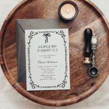 Um pequeno Arco preto Chá de fraldas do Dia das Br