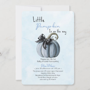 Convite Um pequeno arco rosa de abóbora está a caminho2
