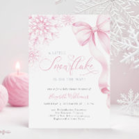 Um Pequeno Arco Rosa Floco de Neve