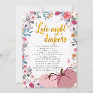 Convite Um pequeno arranjo de flores de abóbora para noite