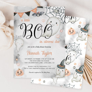 Convite Um Pequeno Boo é quase o Chá de fraldas do Dia das