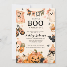 Convite Um Pequeno Boo Está Quase Chegando Bebê de Hallowe