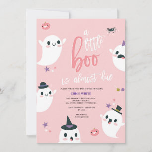 Convite Um Pequeno Boo está Quase Chegando Chá de Bebê Fan