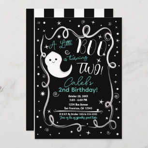 Convite Um Pequeno Boo Transformando 2 DOIS Fantasmas Bons