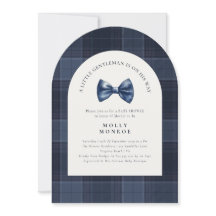 Um pequeno cavalheiro está a caminho Chá de fralda