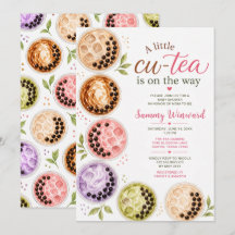 Um Pequeno Chá de Boba Cu-Tea Baby Shower