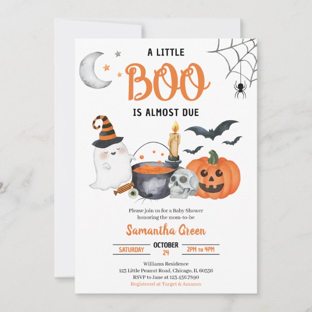 Convite Um pequeno Chá de fraldas (Frente)