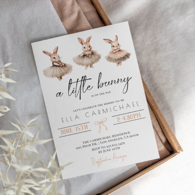 Convite Um Pequeno Chá de fraldas (Criador carregado)