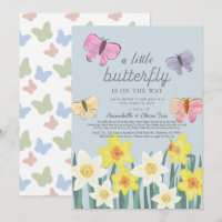Um pequeno Chá de fraldas Daffodil da Borboleta po