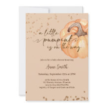 Um Pequeno Chá de fraldas De Abóbora | Sexo neutro