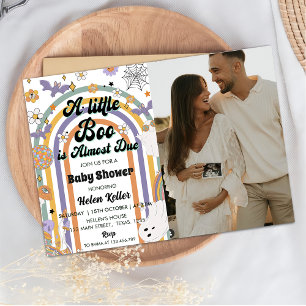 Convite Um pequeno Chá de fraldas de Dia das Bruxas do Arc