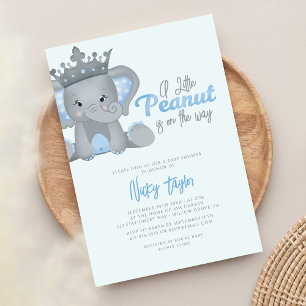 Convite Um pequeno Chá de fraldas de elefante giro de amen