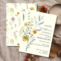 Um pequeno Chá de fraldas de flor selvagem