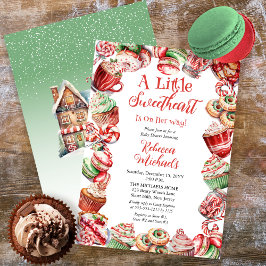 Convite Um Pequeno Chá de fraldas De Quadro De Padaria Doc