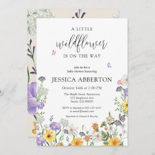 Convite Um Pequeno Chá de fraldas Neutro Cor-de-Rosa Azul