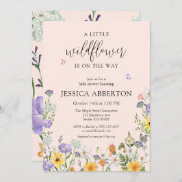 Convite Um Pequeno Chá de fraldas Neutro Cor-de-Rosa Azul