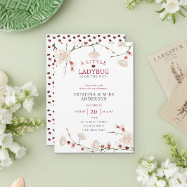 Convite Um Pequeno Chá De Menina Ladybug