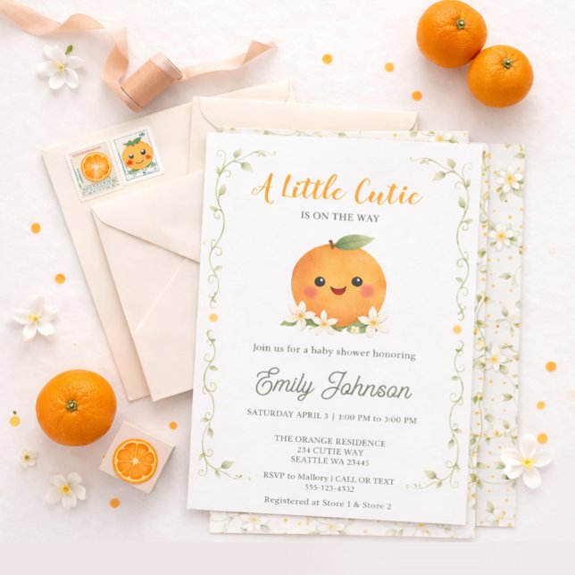 Convite Um Pequeno Doce a Caminho Chá de Bebê (Criador carregado)