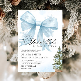 Convite Um Pequeno Floco de Neve está no Caminho Chá de fr