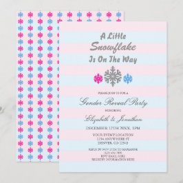 Convite Um Pequeno Floco De Neve Está No Caminho Da Revela