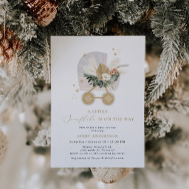 Convite Um Pequeno Floco De Neve No Caminho Chá de fraldas