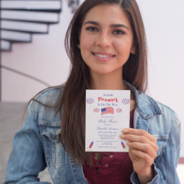 Convite Um Pequeno Fogo Está A Caminho Do Chá de fraldas