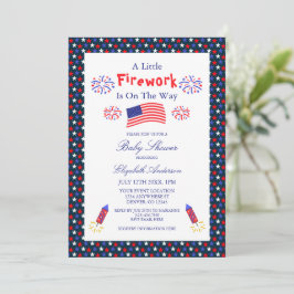 Convite Um Pequeno Fogo Está A Caminho Do Chá de fraldas