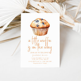 Convite Um Pequeno Muffin Está A Caminho Do Chá de fraldas