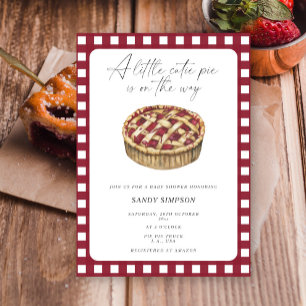 Convite Um Pequeno Pizza Cutie está a caminho do Chá de fr