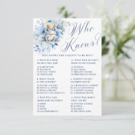 Convite Um Pequeno Príncipe Azul Real Chuveiro Quem Sabe?