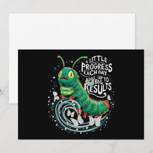 Convite Um Pequeno Progresso Todos os Dias Lagarta Comilon