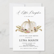 Um Pequeno Pumpkin é o seu Chá de fraldas de Convi