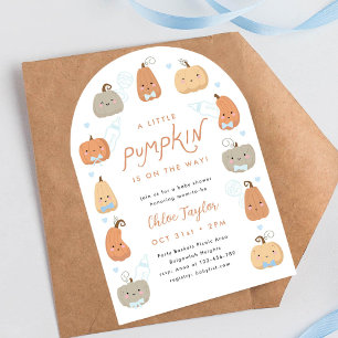 Convite Um Pequeno Pumpkin está a caminho, Chá de fraldas