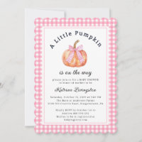 Um Pequeno Pumpkin está quase aqui Chá de fraldas