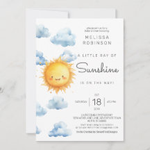 Um pequeno raio de sol está a caminho Chuvinha de 