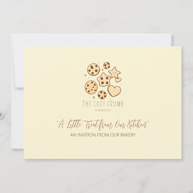 Convite Um Pequeno Tratado da Nossa Cozinha (Creme) (Frente)