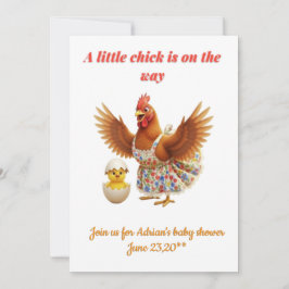 Convite Um pintinho está a caminho