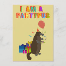 Um platypus que ama party