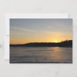 Convite Um por do sol congelado