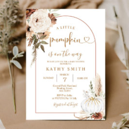 Convite Um pouco de abóbora está a caminho do Chá de frald