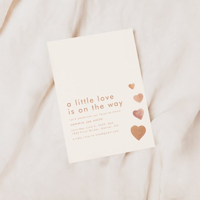 Convite Um Pouco de Amor está no Caminho do Chá de fraldas (Criador carregado)