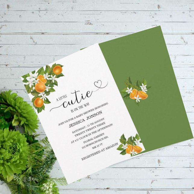 Convite Um pouco de beleza está a caminho chá de fraldas (Criador carregado)