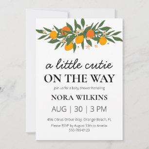 Convite um pouco de beleza está a caminho chá de fraldas