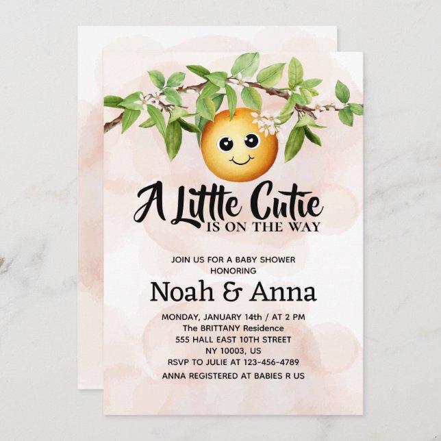 Convite um pouco de beleza está no caminho do simples chá  (Frente/Verso)