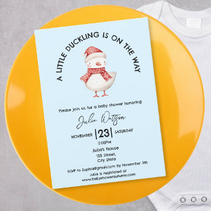 Convite Um pouco de Duckling está no caminho do inverno