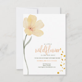 Convite Um pouco de flor silvestre está a caminho