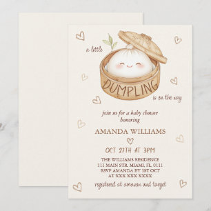 Convite Um pouco de lixo está no caminho do Chá de fraldas