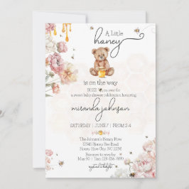 Convite Um Pouco de Mel está no Caminho do Chá de fraldas